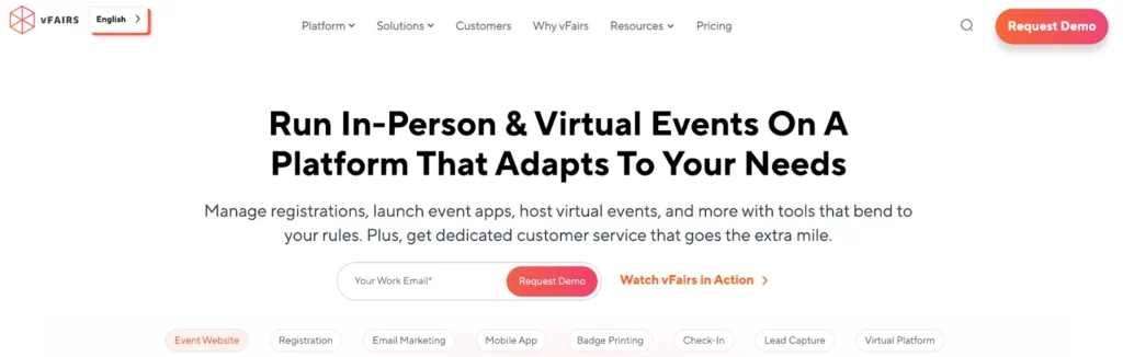 vfairs run in-person & virtual events
