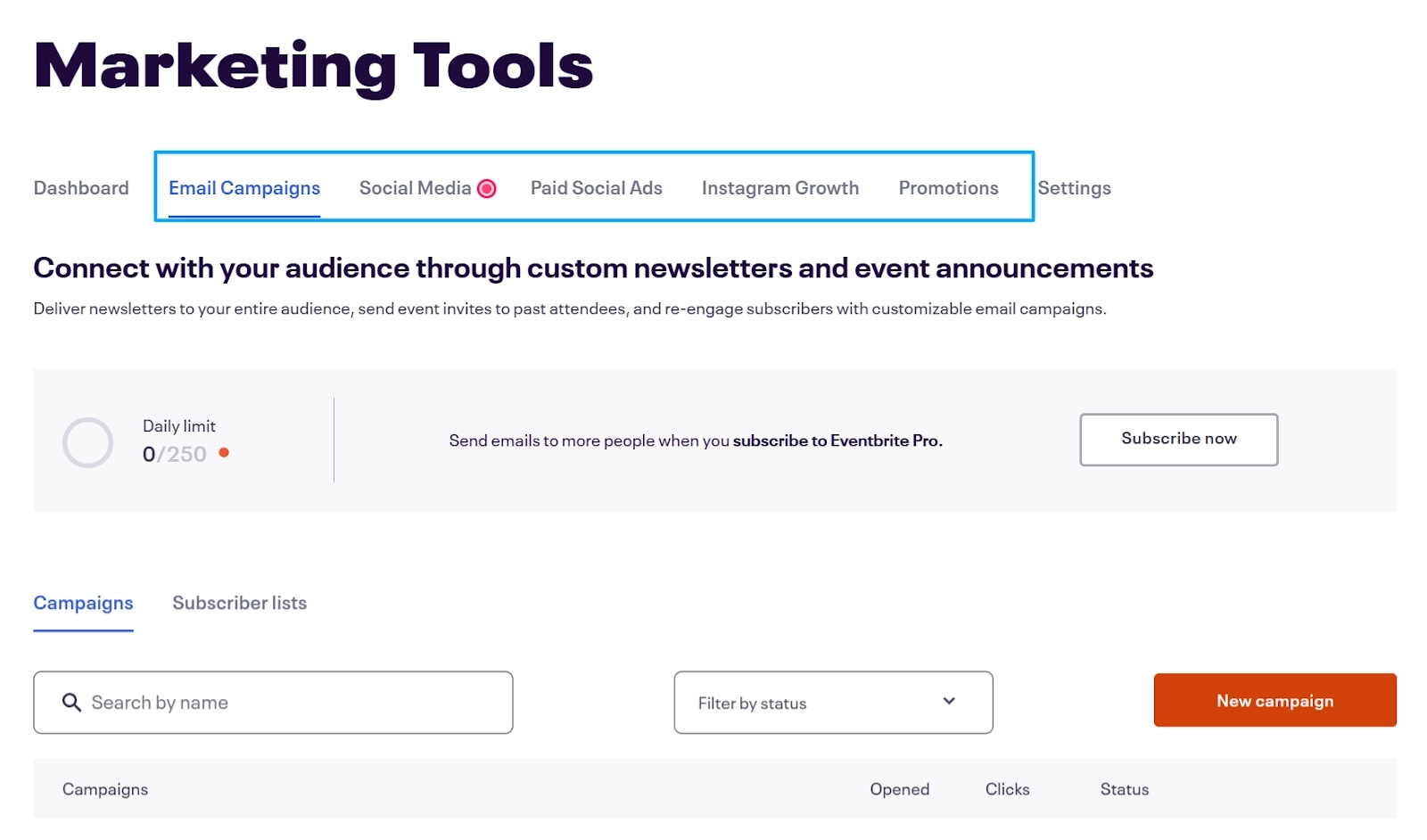 Marketing-Tools Eventbrite