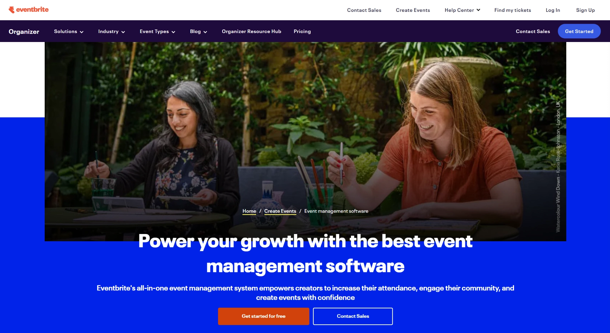 Eventbrite Startseite