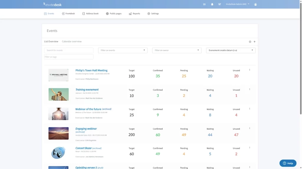 event on invitedesk