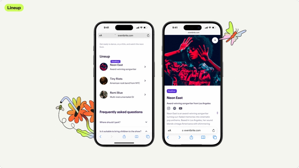 eventbrite lineup