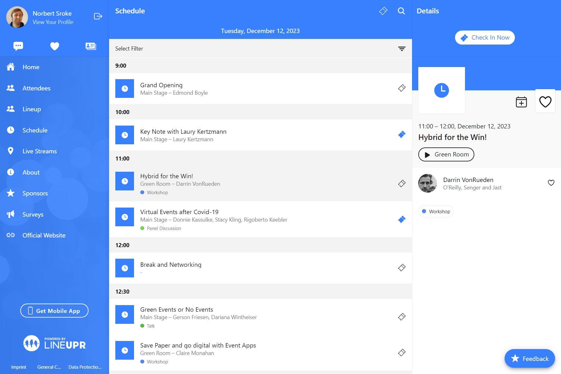 schedule dashboard
