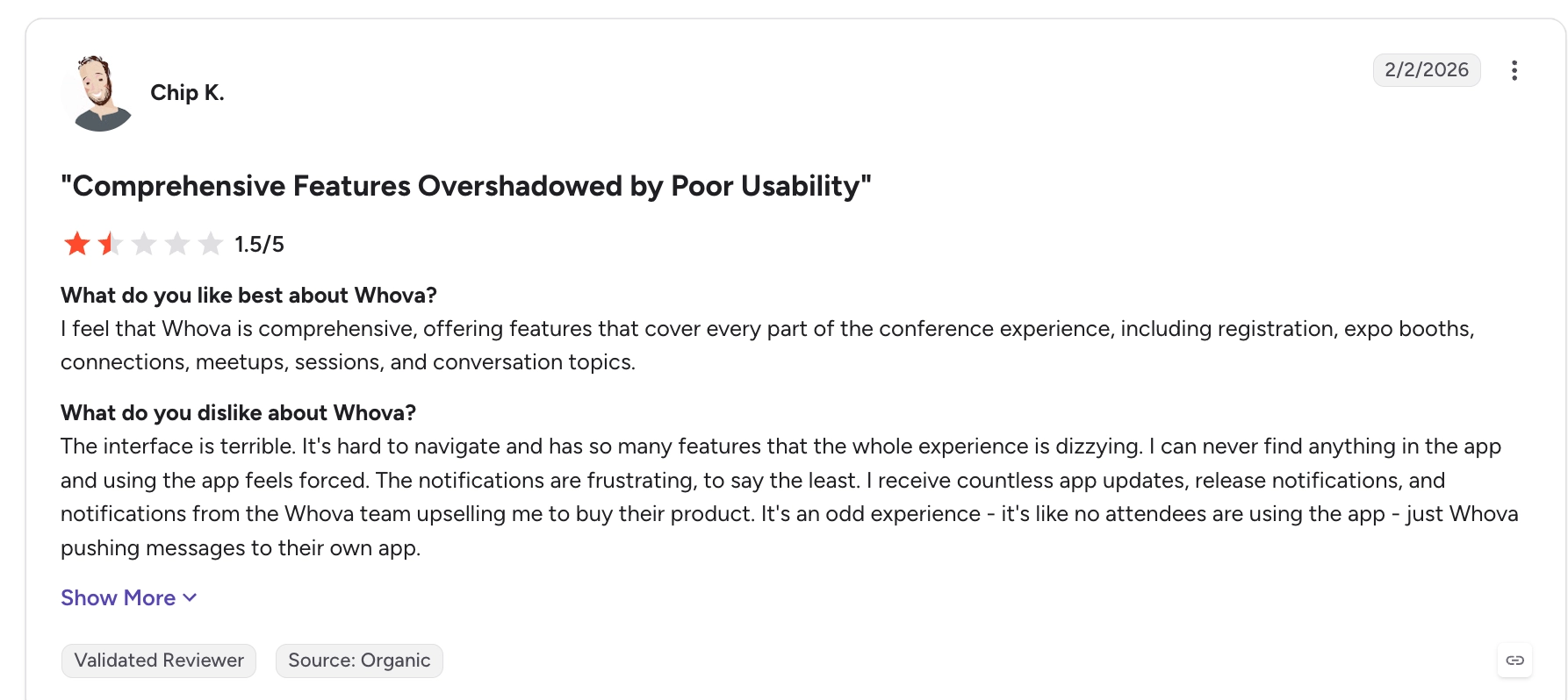 Comprehensive features overshadowed by poor usability