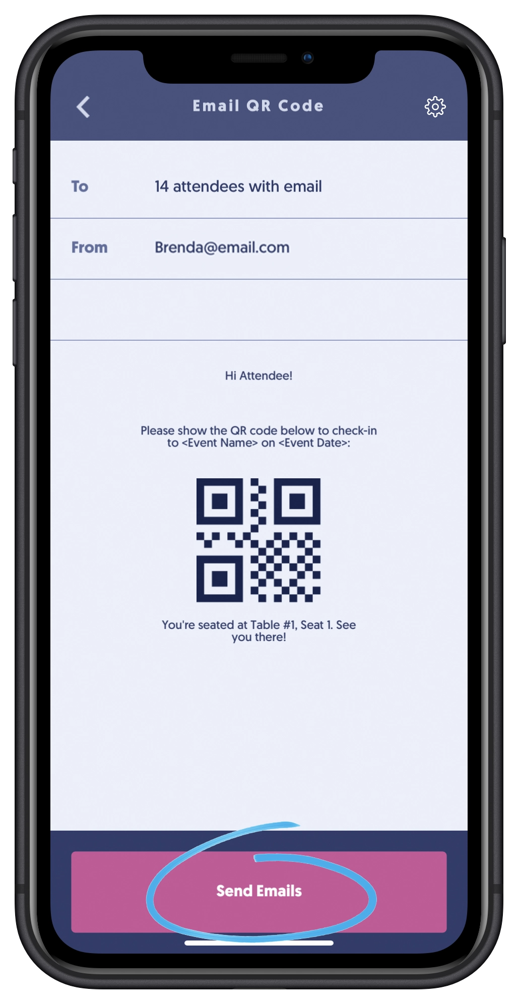 Email Qr code