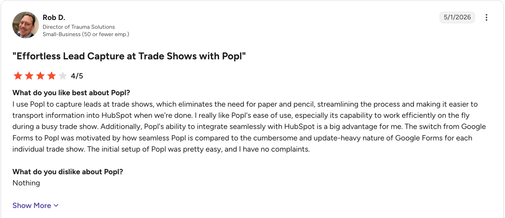 Popl to capture leads