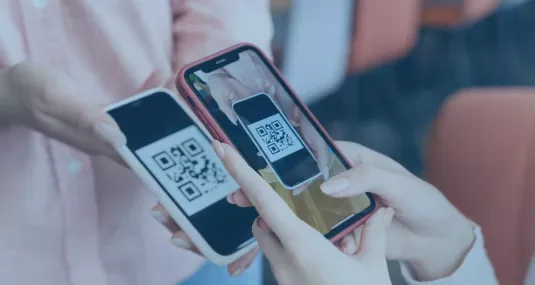 Het QR-ticket van een gast wordt met ScanApp gescand op een smartphone aan de ingang van het event