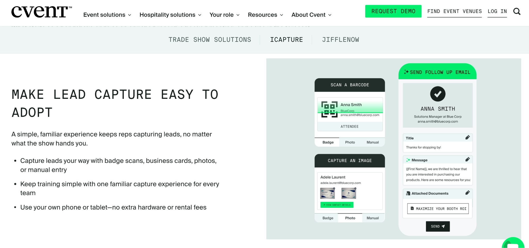 cvent make lead capture easy