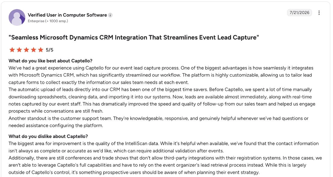 seamless microsoft dynamics crm integration