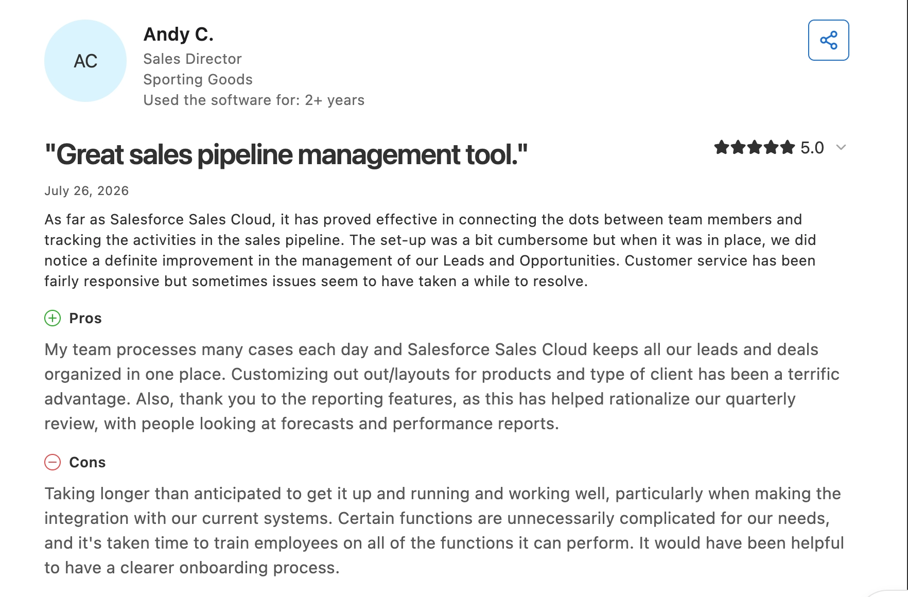 andy c. great sales pipeline management tool