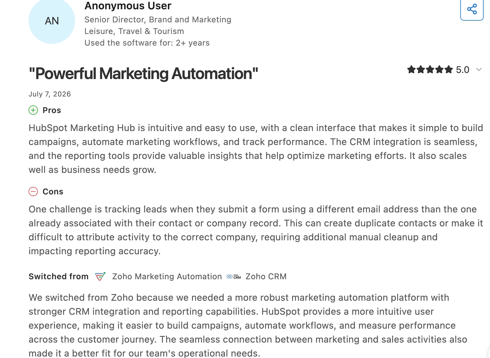 anonymous user review