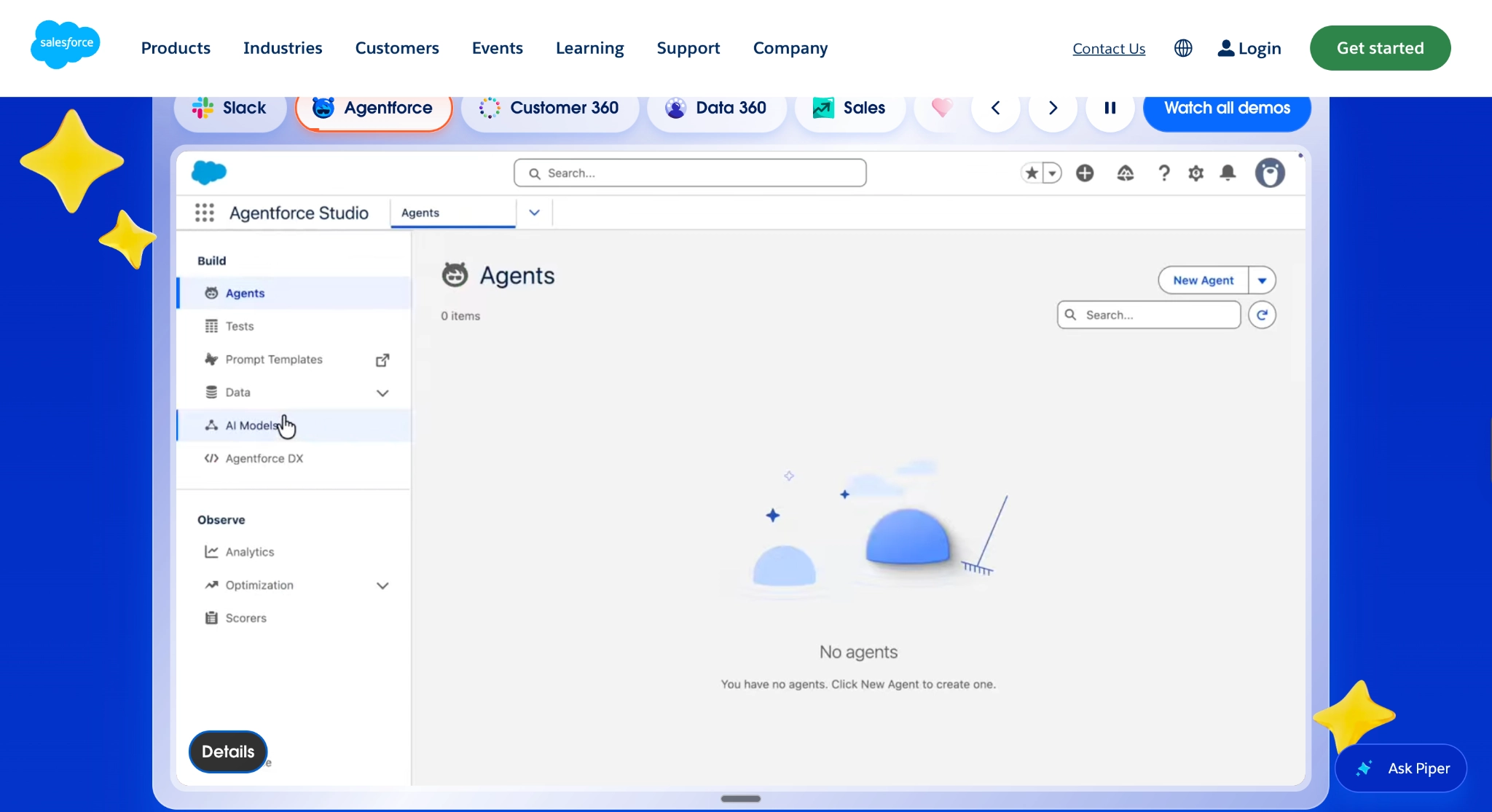 salesforce agentforce studio